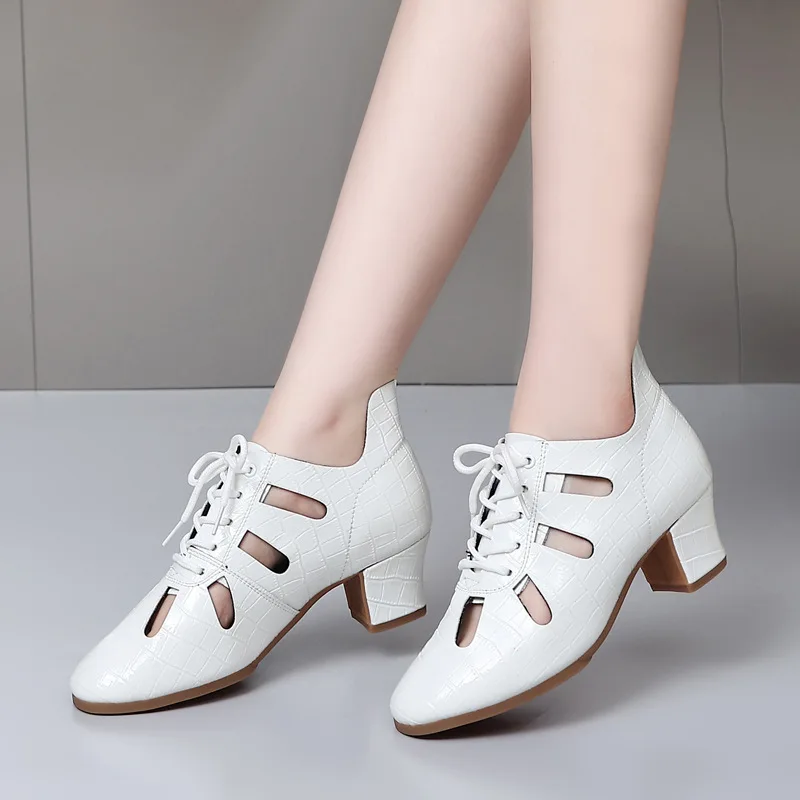 Nuevos zapatos de baile de Jazz para mujer, suela suave de goma