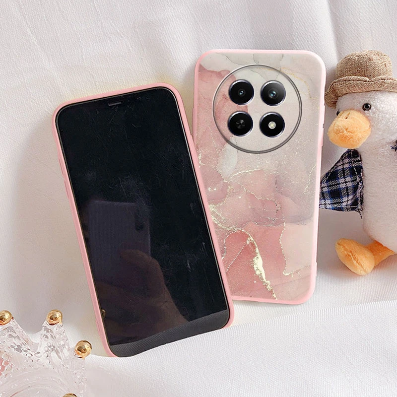 Luxury Marble Art Soft TPU Protective Back Cover - Shockproof Fashion Case