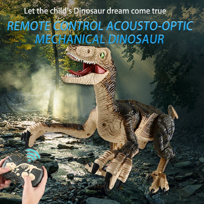 Remote Control Dinosaur Toys for Kids 2.4Ghz RC Dinosaur Robot Toy with Verisimilitude Sound for Kids Boys Girls Children's Gift remote control dinosaur toys