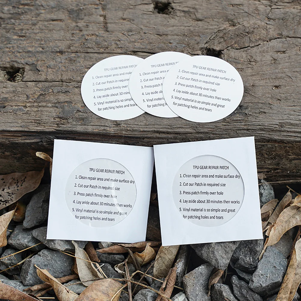 1-15Pcs Outdoor Tool Waterproof TPU Sticker Transparent Repair Tape for Inflatable Product Raincoat Tent Swim Rings Repair Patch