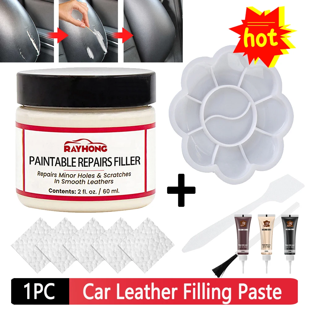 Leather repair paste 20ml/60ml for Car Seat Scratch Repair Restoration