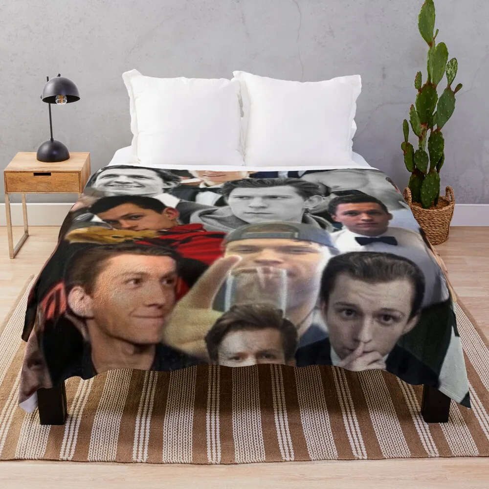 

Том Голландия коллаж плед одеяло пушистое одеяло плед одеяло мех плед одеяло диван