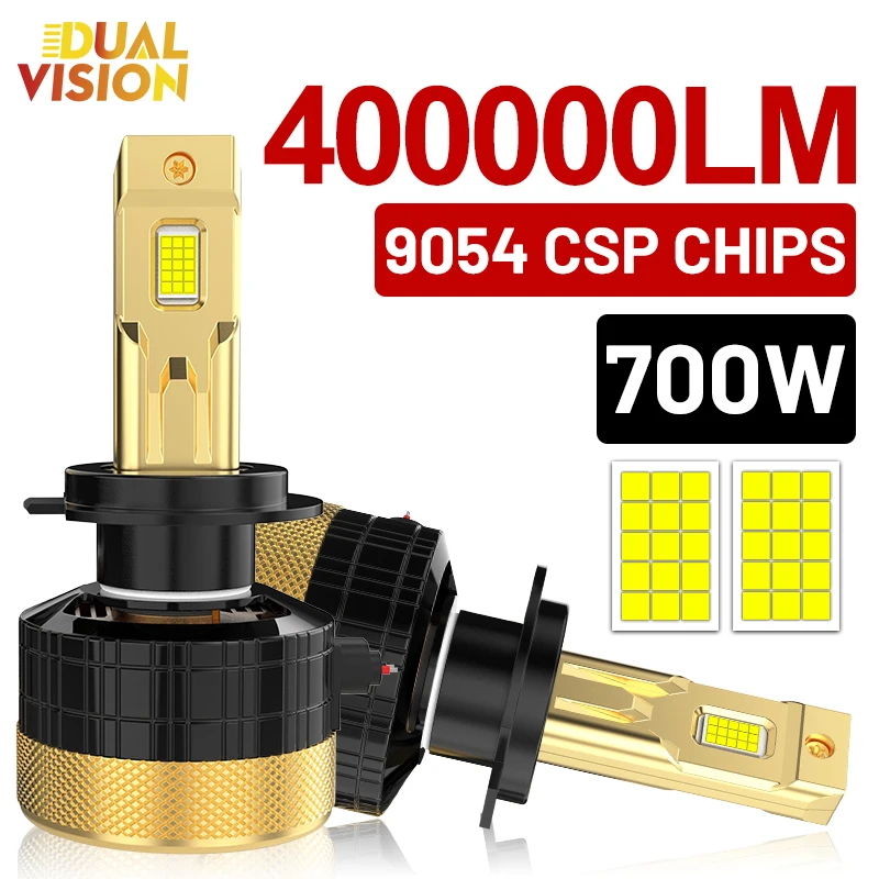 

Лампы для автомобильных фар Dualvision, 9054 лм, H4, H11, H7, 9005, CSP, H1, H8, HB3, HB4, 9006, 9012, HIR2, H9, H16, без ошибок