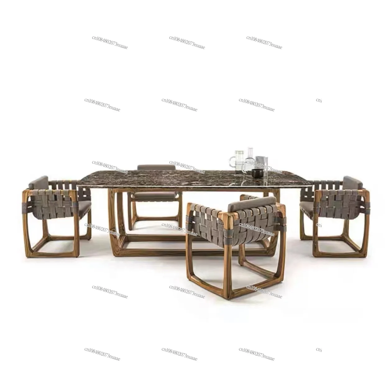 

The product can be customized. Outdoor leisure rattan dining chair courtyard villa garden outdoor terrace waterproof and sunscre