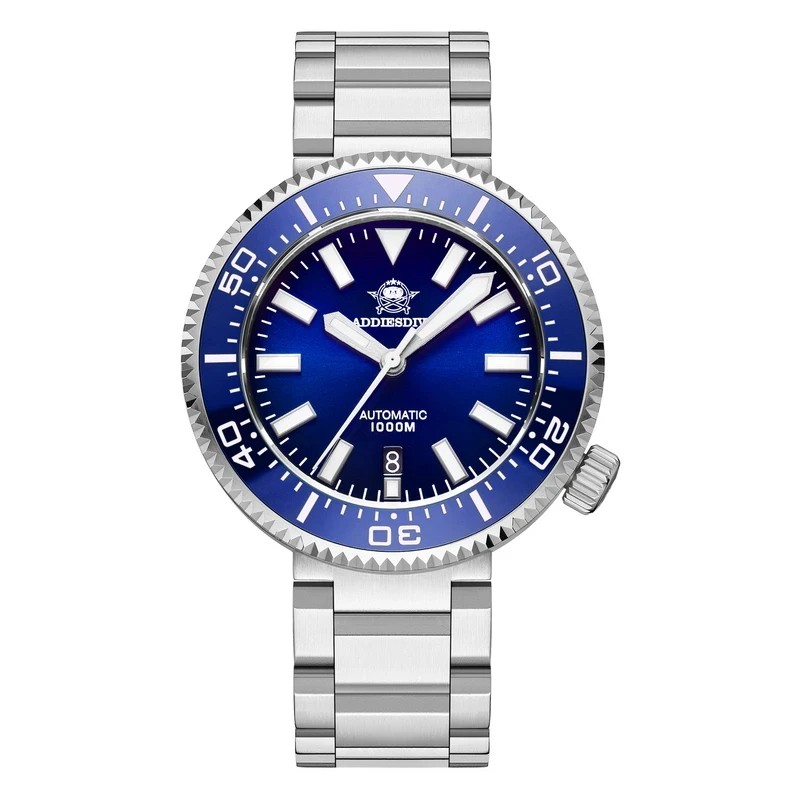NH35　 ADDIESDIVE 1000M ガスエスケープバルブ搭載　機械式 Amazon.com: ADDIESDIVE 1000 M Waterproof Automatic Dive