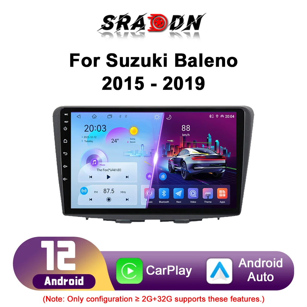 

Для Suzuki Baleno 2015 2016 2017 2018 2019 2020 2021 Автомобильный радиоприемник Android Автомобильный мультимедийный плеер GPS-навигация Carplay Сенсорный экран Авто стерео