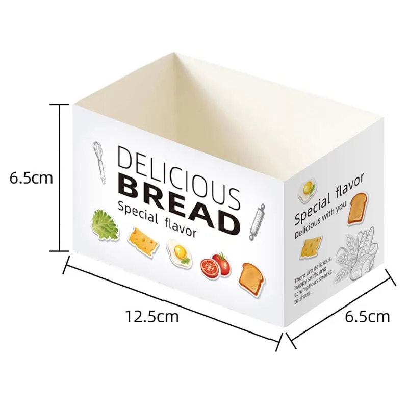 50pcs Disposable Food Packaging Boxes, Paper Sandwich, Toast, Burger, Cake Takeaway Con... - SKU DFPB2235 - UGI Packaging