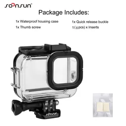Enhanced Waterproof Housing Case with Dual Cold Shoe Slots - Protective Underwater Diving Case - Waterproof Case