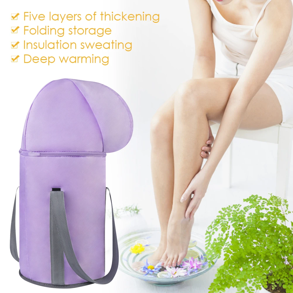Large Capacity Folding Foot Bath Basin Deepened Soaking Bucket Knee Warm Foot Soak Bag Portable Travel Washbasin Bucket