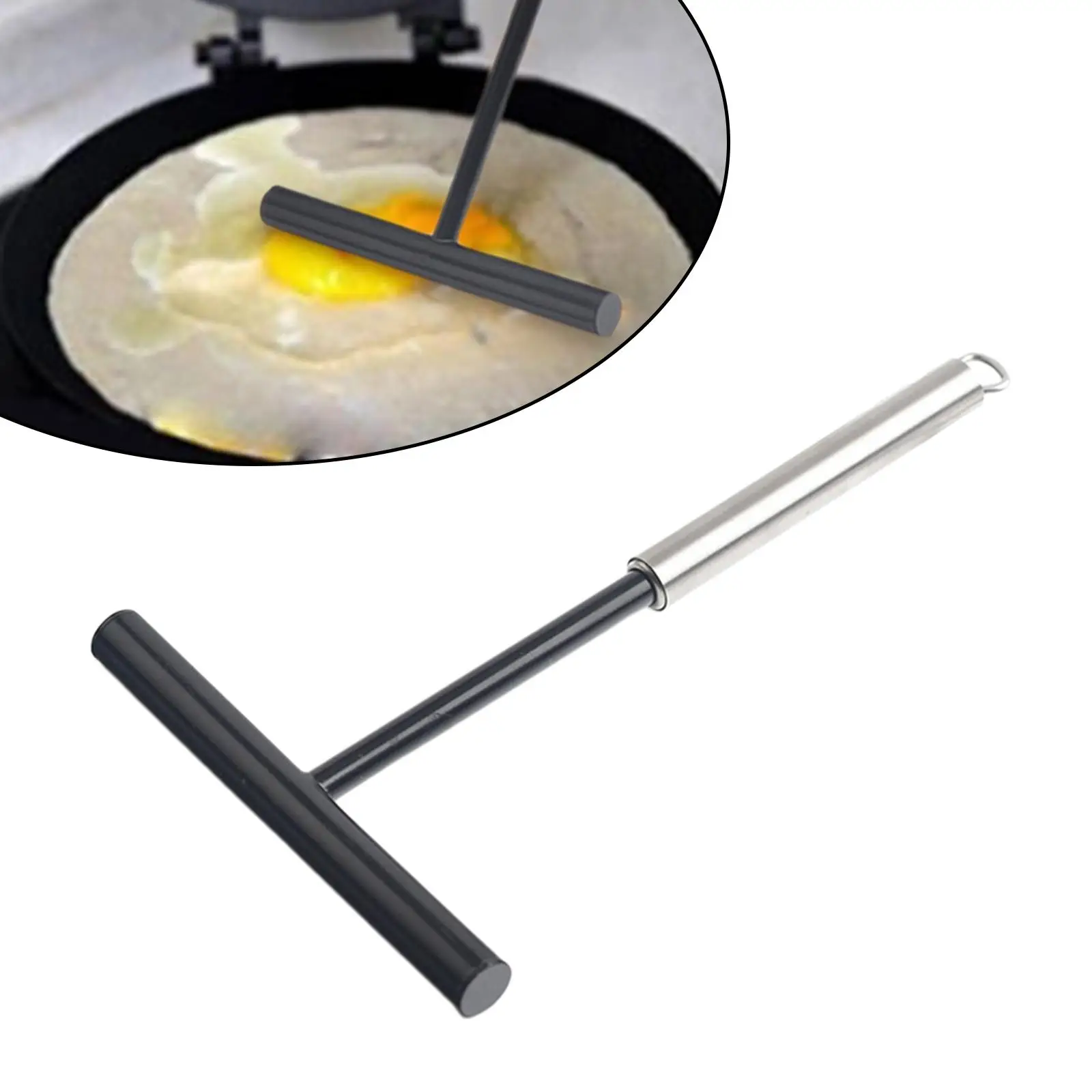 T Shape Crepes Spreader Scraper Cooking Tools Round Handle Pancake Fruit Tool DIY Portable Household Kitchen Restaurant