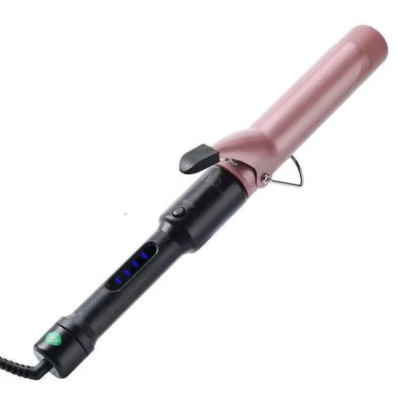 25mm 1 Inch Hair Curling Iron Tourmaline Coating Barrel Curler LCD Display 9 Heat Setting