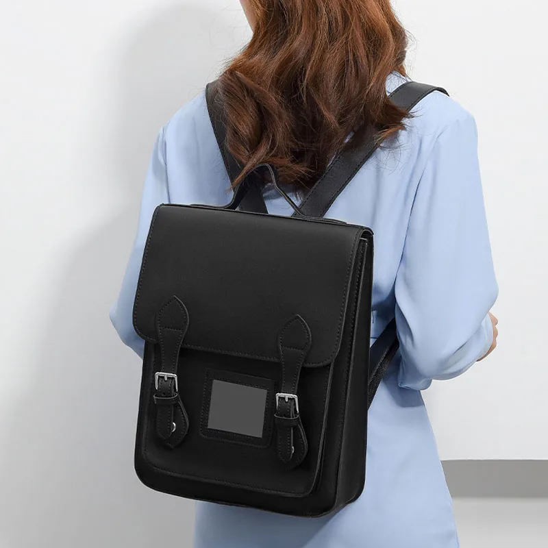 soft leather luxury hand bag women thin bag notebook travel outdoor backpack casual women bag