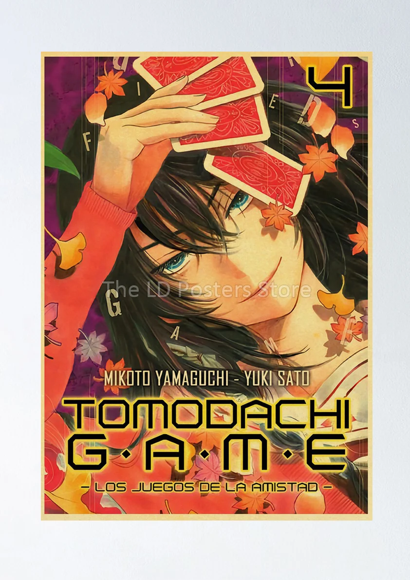 Tomodachi Game Anime Poster Japanese Manga Print Art Canvas Painting  Cartoon Wall Stickers Room Decor