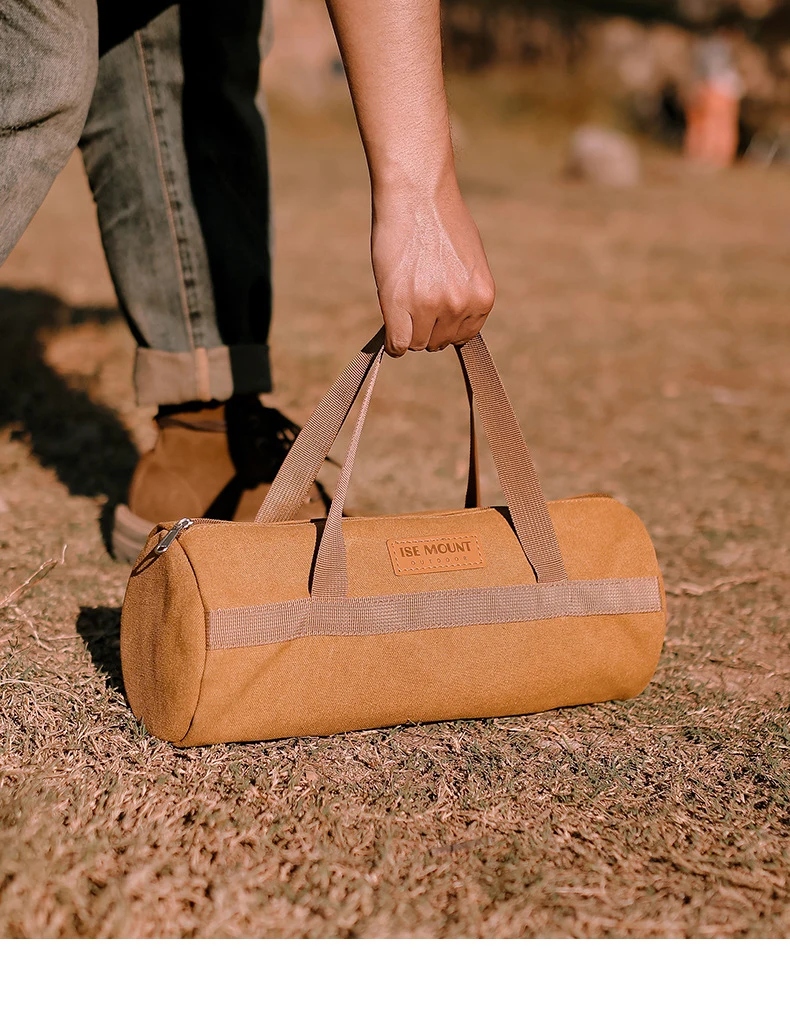 Tool Storage Bag Outdoor Camping Accessories Large Capacity Tent Peg Storage Multiple Purpose Portable Pack Sundry Washed Canvas