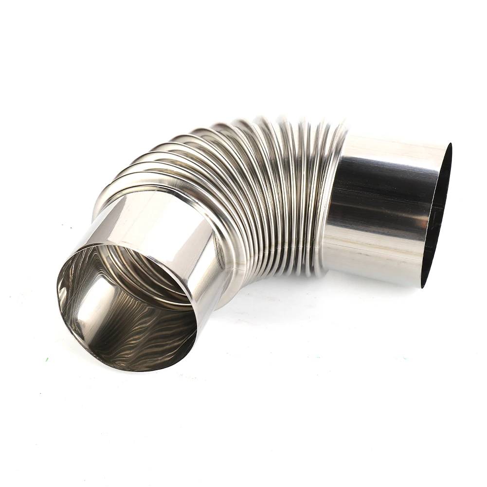 90 Degree Flue Elbow Pipe Chimney Liner Bend Stainless Steel Multi Flue Stove Pipes Wood Stoves Chimney 60/70/80mm