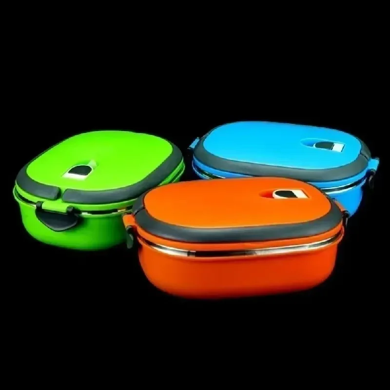 Portable Lunch Box Stainless Steel Picnic Food Storage Container with Handle Lunch Box
