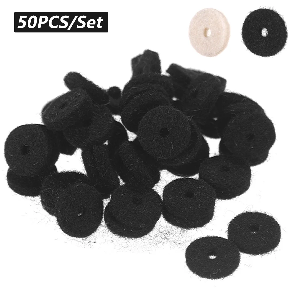 Guitar Strap Felt Button Washers Locks Blocks Accessories 50pcs guitar strap accessories
