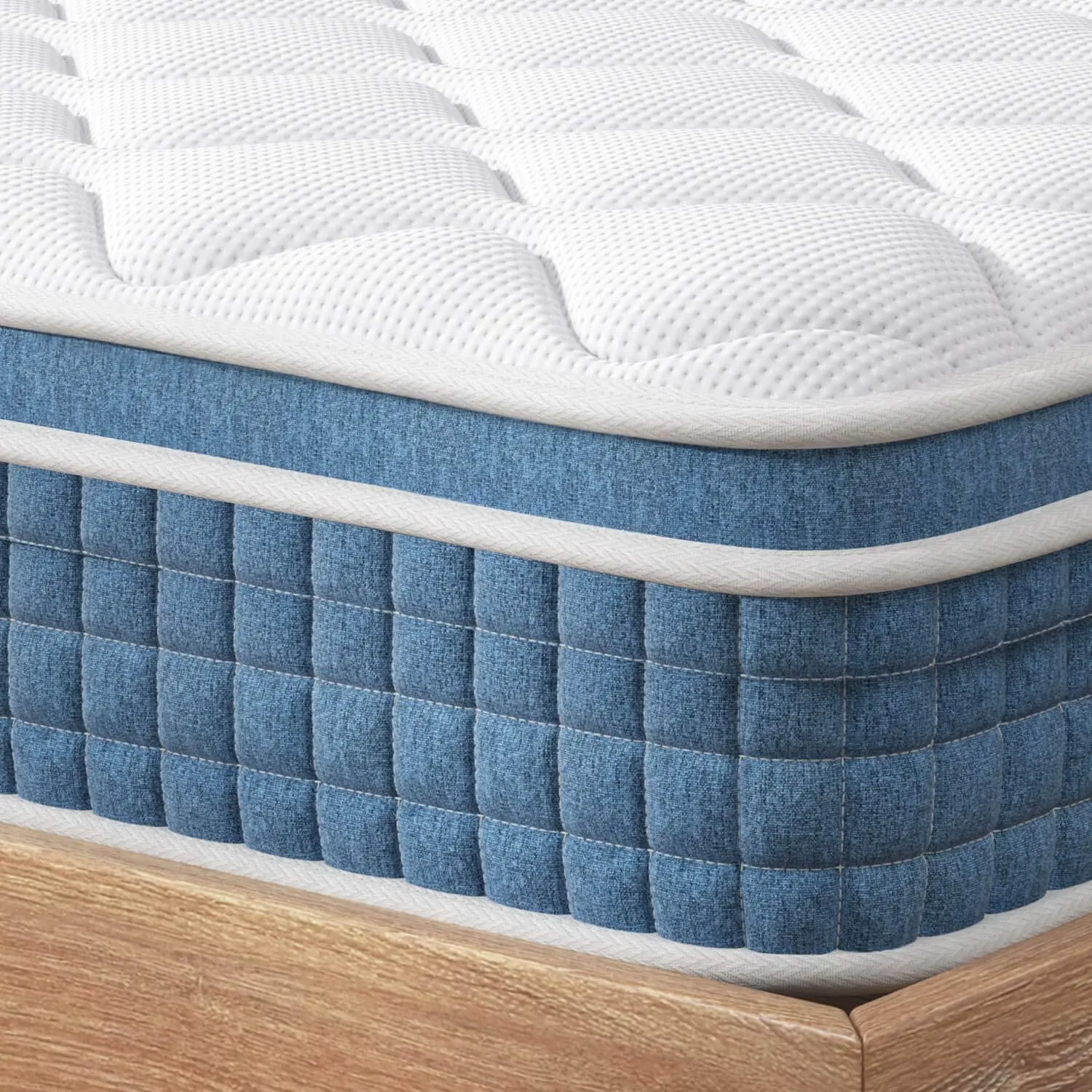 

Design From The Belgium Euro Top Mattress Cooling Feel Fabric Firm Pocket Spring Support