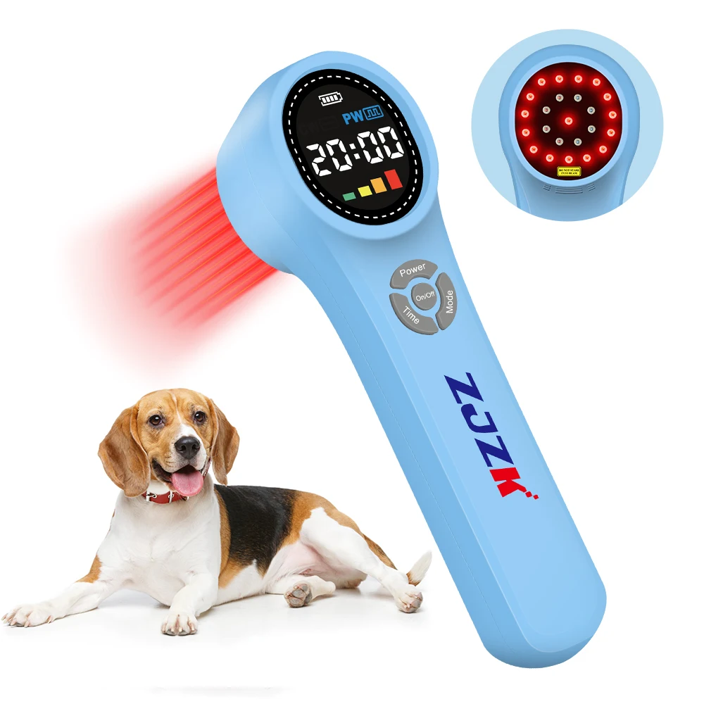 

ZJZK 808nm 980nm Cold Laser Therapy Device for Pain Relief 2600 mAh LLLT Tens Muscle Stimulator for Joint Pain Muscle Recovery