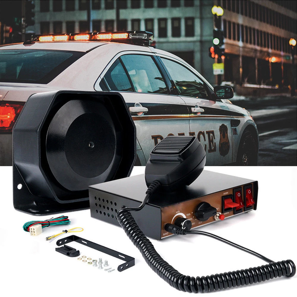 T9 600W Polizei Sirene Auto Lautsprecher System 18 Sound für Auto Warnung  Alarm Polizei Feuer Sirene System Mit MP3 funktion - AliExpress