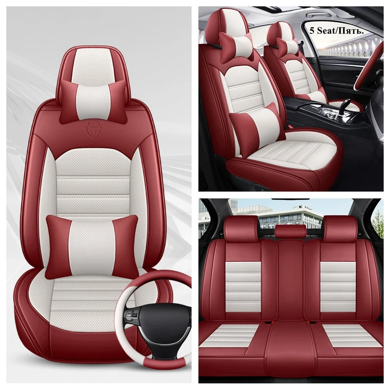 

5 Seat Front+Rear Car Seat Cover Set for Subaru Forester Impreza Legacy XV Levorg Outback Tribeca Wrx Automobiles Seat Covers