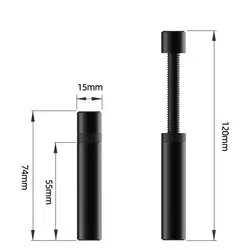 Premium Vertical Mounting Graphics Card Bracket - Sleek Aluminum Alloy Design with Magnetic Support and Adjustable Knob for Compact Desktop Cases (Black)
