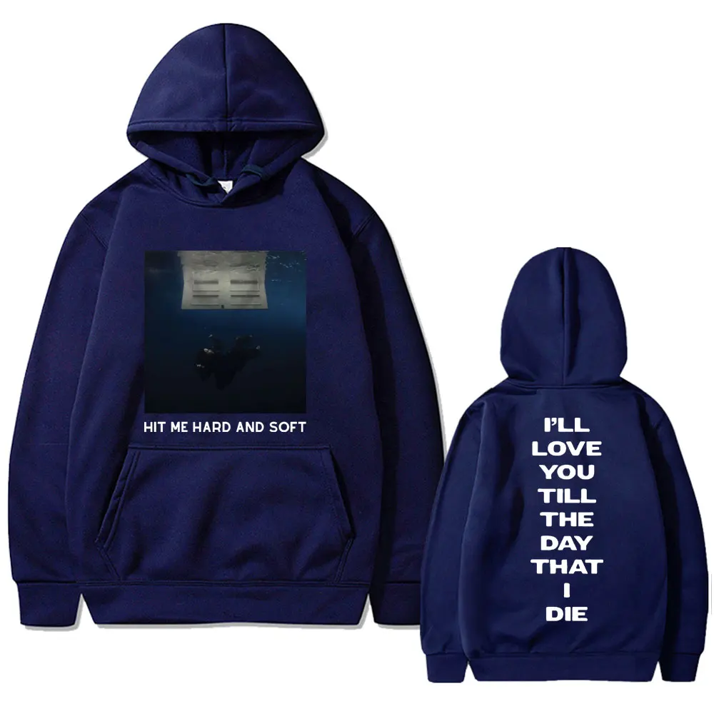 Hit Me Hard and Soft 2024 Tour Graphic Hoodie Men Women Fashion Oversized Sweatshirt Male Casual Hoodies Mens Vintage Streetwear