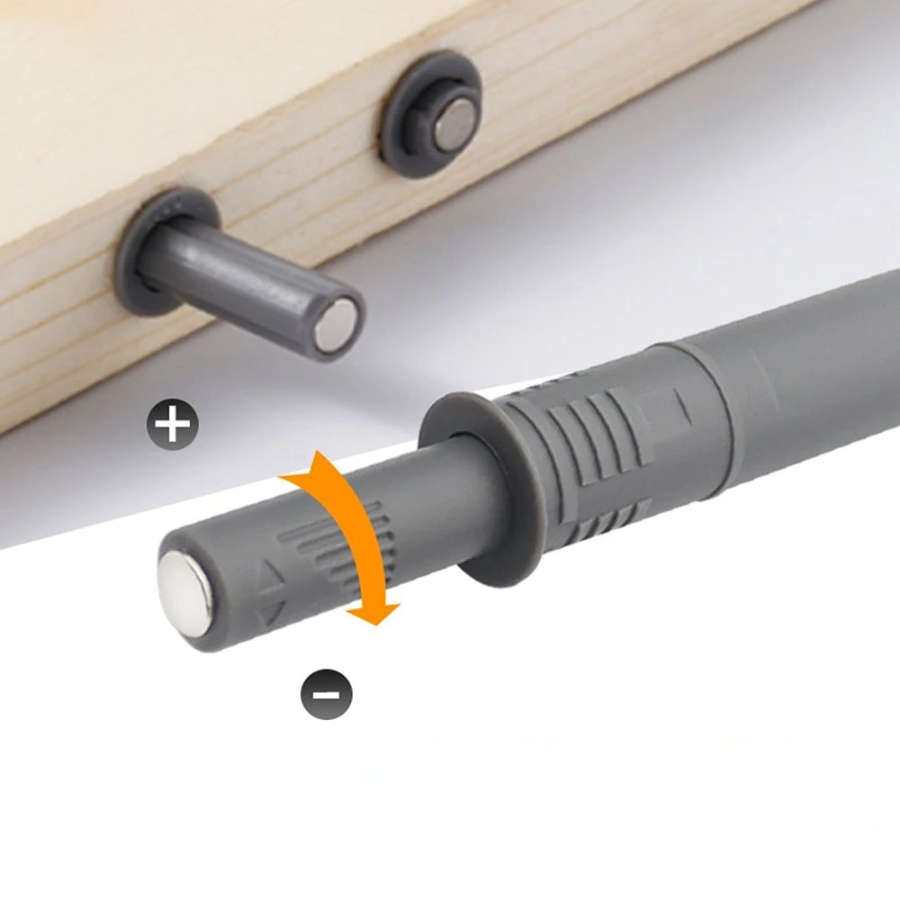 Cabinet Door Rebounder Handle-free Rebound Device Concealed Cabinet Door Rebounder Soft Quiet Closer Furnitures Accessories closet door rebounder