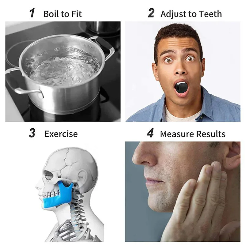 Jaw Face and Neck Exerciser Define Jawline Slim Tone Face Reduce Stress jaw exerciser
