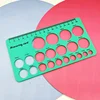 Pacifier Measuring Ruler Non-stick Silicone Measuring Tools Nipple Diameter Odorless 18x10cm Breast Feeding Accessory 5