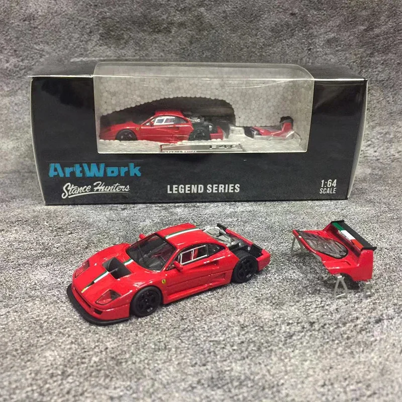 

Stance Hunters 1:64 Model Car F40 LM Open Tail Gate W/Engine Details Classical Red