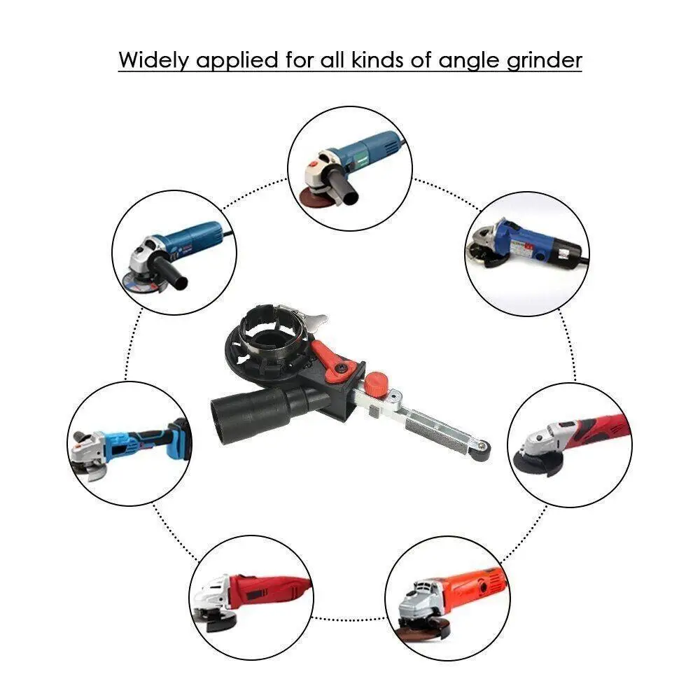 Angle grinder DIY Angle Grinder Belt Sander adapter Sanding Belt Bandfile dremel tools for 100mm 4" Electric Knife Sharpener dremel accessorie