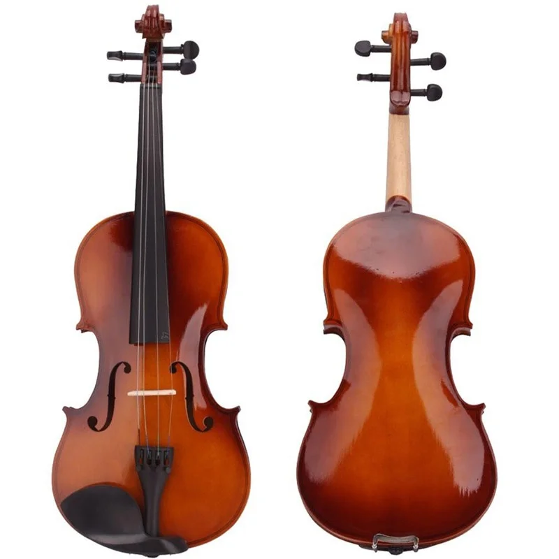 1/2 Size Student Violin Acoustic Fiddle Case Bow Rosin Natural Color Beinnger Fiddles SET acoustic violin,violin accessories,string rosin