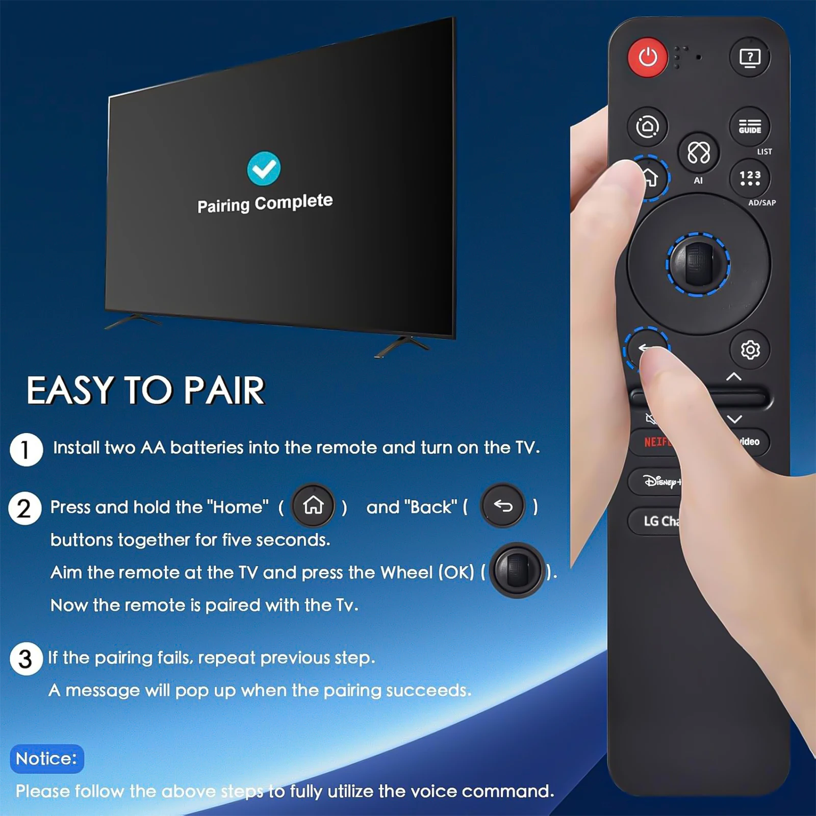 Coque Pour Télécommande LG MR25GA 2025 - Protection Complète Avec