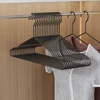 5/10pcs Metal Non-Slip Triangles Hanger Multifunctional Wet Dry Dual Use Stable Clothes Hanger For Clothing Suit Towel Organizer 4