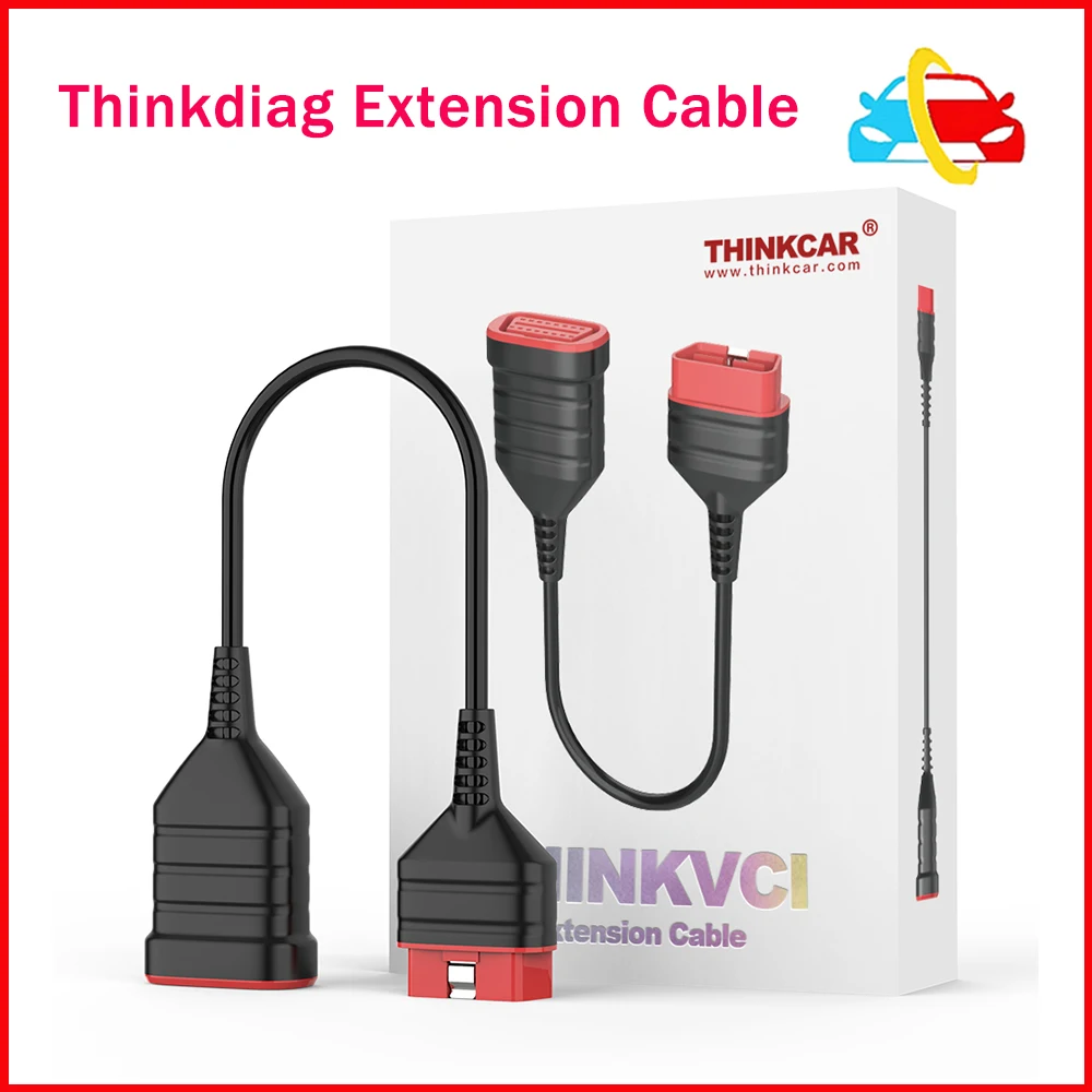 

Удлинительный кабель для сканера THINKCAR Thinkdiag OBD2, подходит для 16-контактного интерфейса, диагностический инструмент, адаптер расширения Obd2
