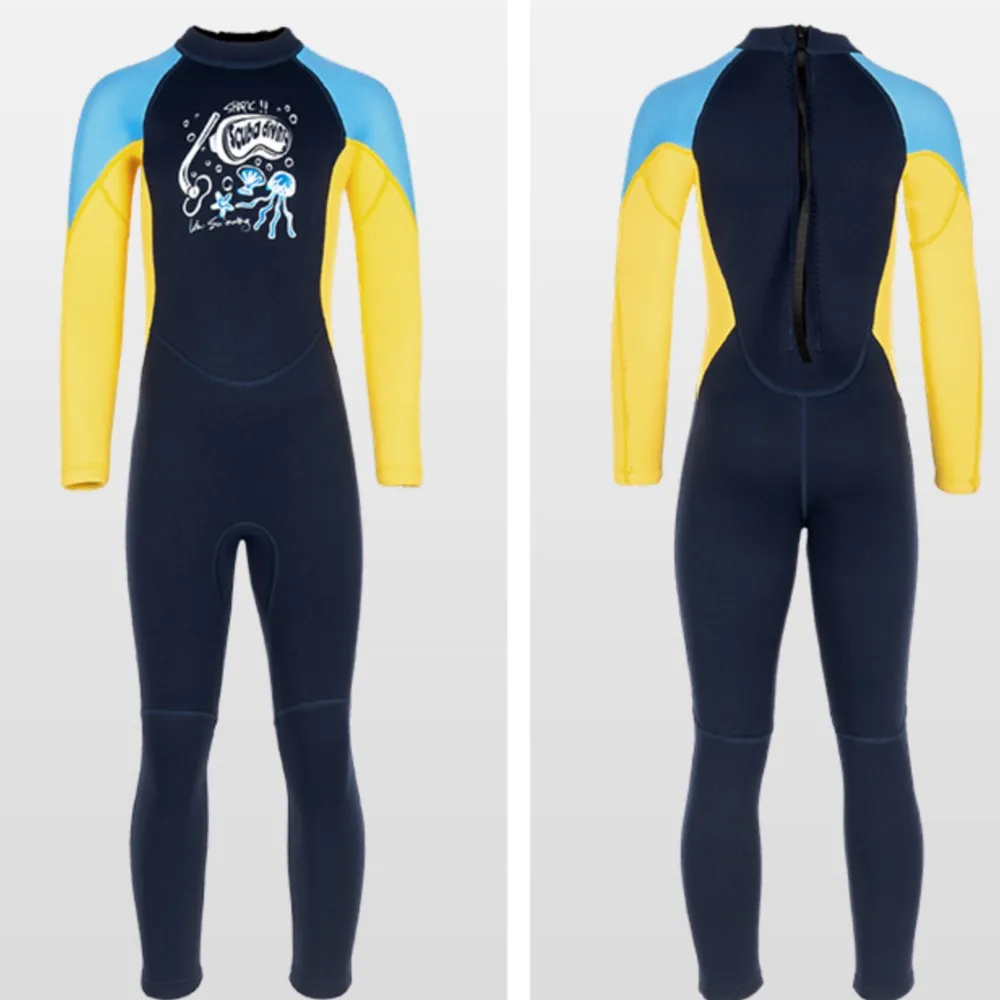 2.5 Mm Kids Wetsuit For Boys Swimsuit Neoprene Thermal Swimwear Toddler Youth One Piece Wet Suits For Rafting Diving Snorkeling