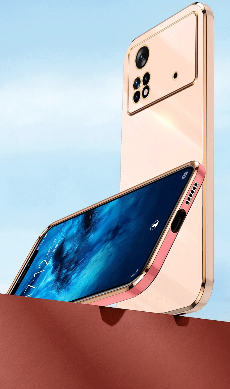 Coque pour Poco X4 Pro 5G M4 Pro 5G Pocophone X4Pro X3 Pro Poco X3 Pro Plaqué de luxe en gel de silicone souple Funda Carcasa Coque_voghion.com