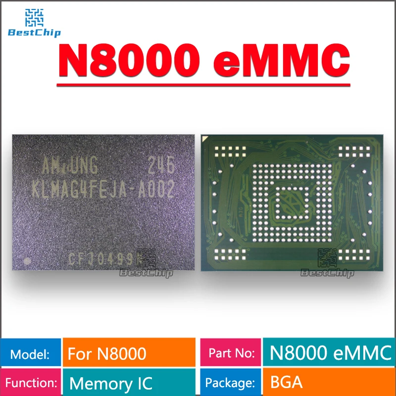 Memoria Emmc Da 16Gb Flash Nand Con Firmware Utilizzato Per Samsung Galaxy Note 10.1 N8000 Emmc