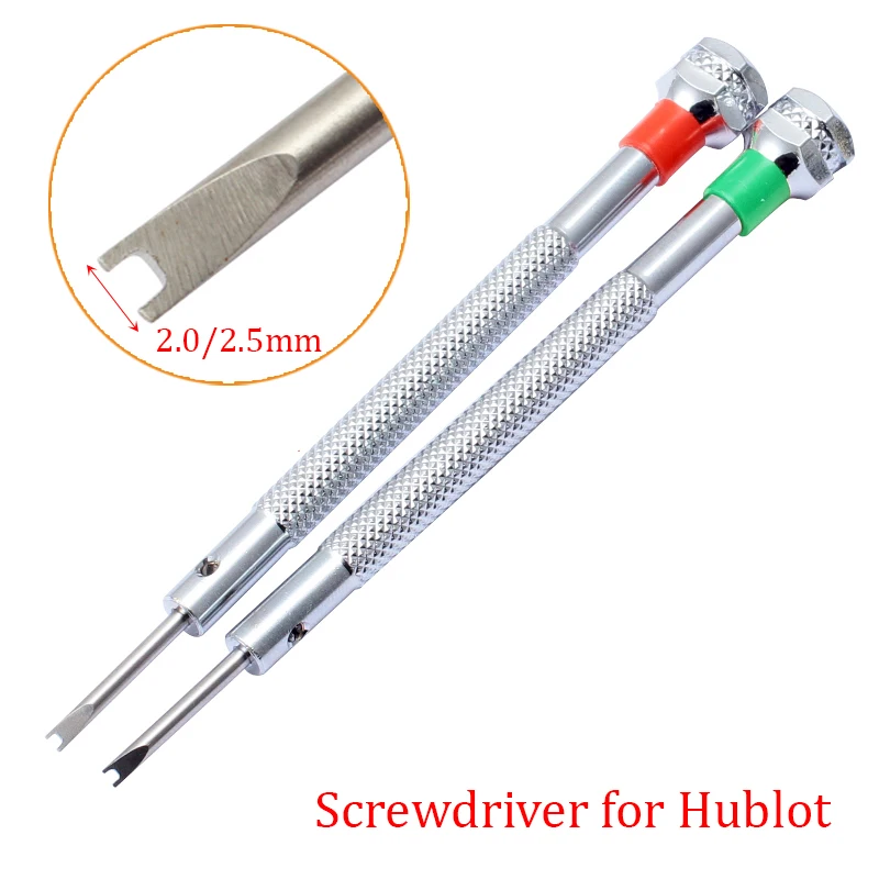 

2.0mm 2.5mm U-Shaped Screwdrivers for Hublot High Quality Stainless Steel Watchband Screws Repair Tool Watch Driver Accessories