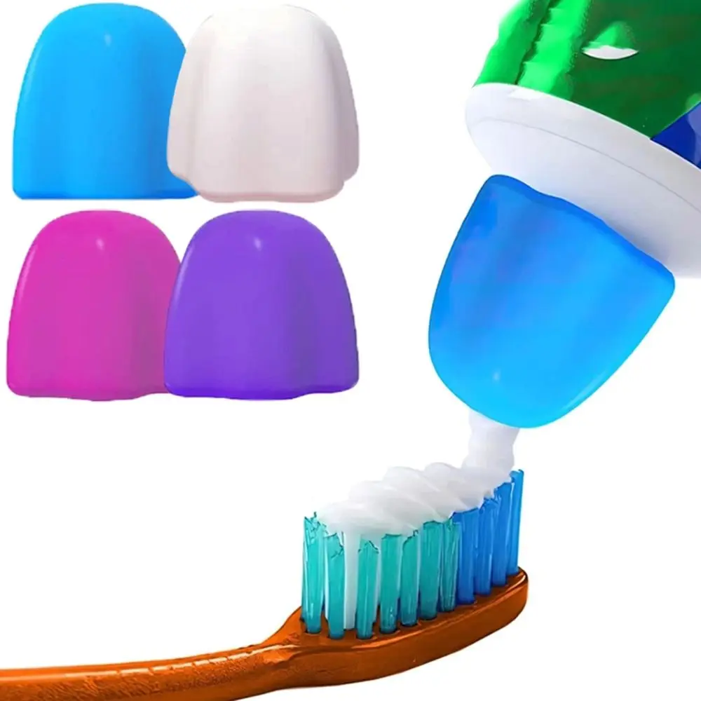 

Self Closing Silicone Bathroom Supplies Tooth Paste Saver Toothpaste Dispenser Toothpaste Cap Toothpaste Pump
