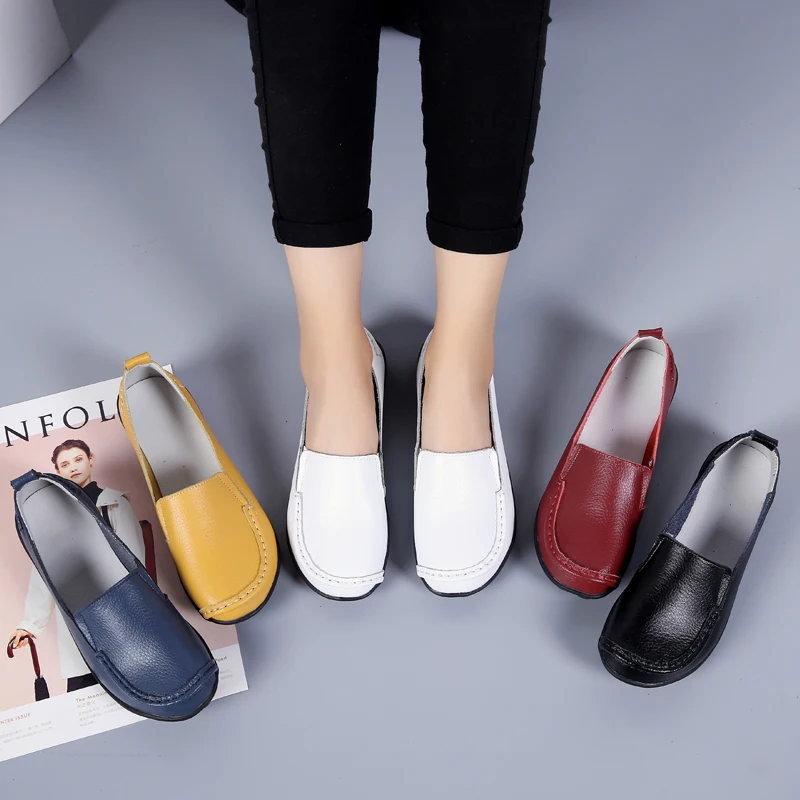 Women Slip on Loafers Non Slip Flat Shoes for Woman Size 44 women slippers sandals