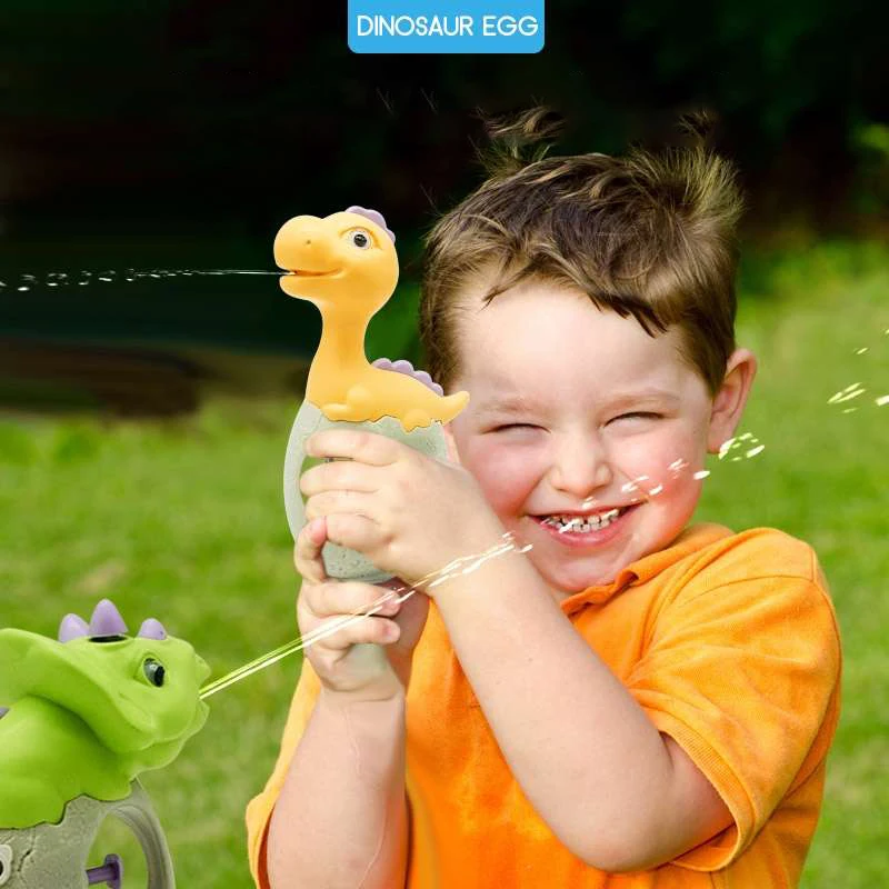 Water Gun Cartoon Animals Dinosaurs Kids Swimming Pool Sand Beach Guns Toys Baby Bath Playing Spray Water Amusement Toy Gifts 2