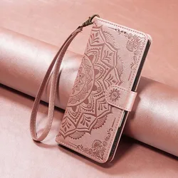 Elegant 3D Embossed Flower Magnetic Wallet Leather Phone Case - Google Pixel 8 Pro (A6 - Rose Gold)