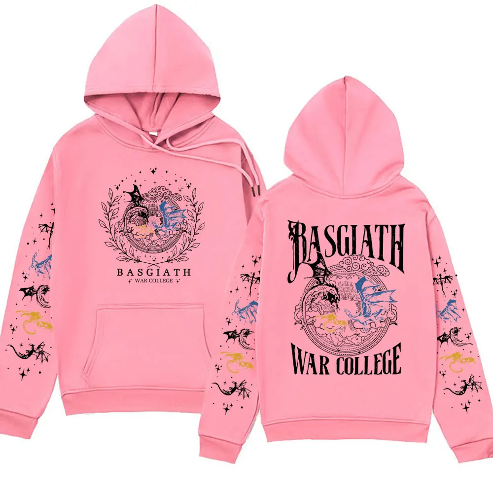 Fourth Wing Printed Hoodies Men's Women's Clothes Vintage Basgiath War College Dragon Rider Fashion Oversized Sweatshirts Hoody