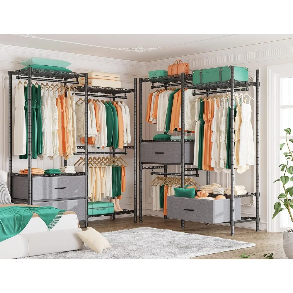 Bedroom Clothes Cabinet Portable Wardrobe for Clothes Closet for Room Assembly Multifunctional Furniture Home 3
