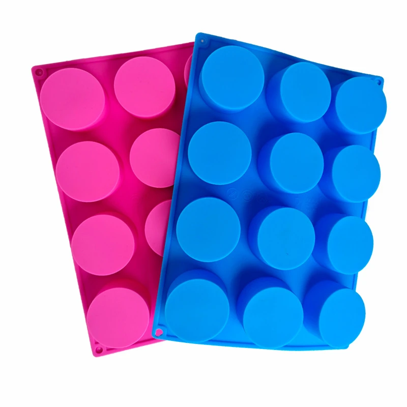 Stampo In Silicone Per Torte E Biscotti 6 Cavità Riempi-biscotti - 2 Pezzi - Per Muffin, Cupcake, Bombe Da Bagno, Sapone - Diametro 5,7cm, Alimentare E Antiaderente