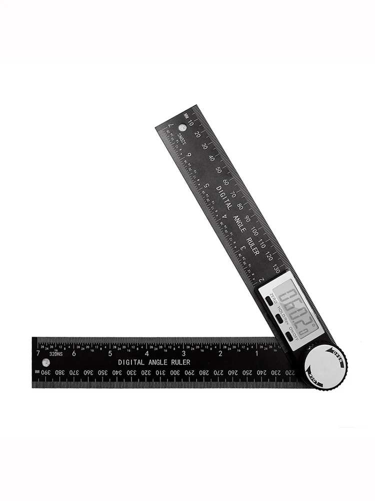Two in One Digital Display Angle Ruler Multifunction Large Screen Display Plastic Protractor Caliper Vernier Caliper 1pc 2