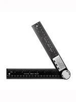 Two in One Digital Display Angle Ruler Multifunction Large Screen Display Plastic Protractor Caliper Vernier Caliper 1pc 2