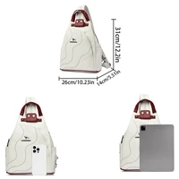 Women Leather Backpacks Zipper Female Chest Bag Travel Back Pack Ladies Bagpack Mochilas School Bags for Teenage Girls Sac A Dos - Image 5
